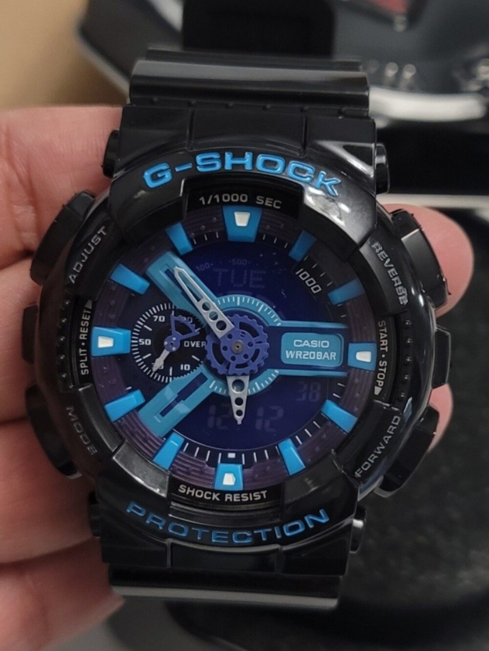 Casio G-Shock Black Glossy Finish 48mm Unisex NEW WITH BOX